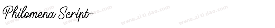 Philomena Script字体转换